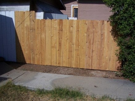 New side yard fence