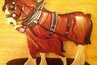 Clydesdale and Colt - Intarsia Woodworking