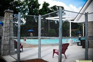 Custom Welded Steel Pool Fence