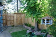 Our fence storage shed combination!