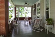 Screened porch and front porch