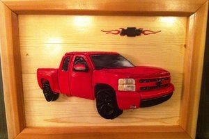 Chevy Truck - Intarsia Woodworking
