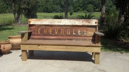 Vintage Tailgate Benches