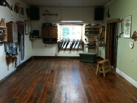 'New' Wood Floor in Shop
