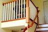 Cherry staircase newel post railng