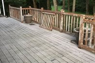 Restain Cedar Deck Railings 